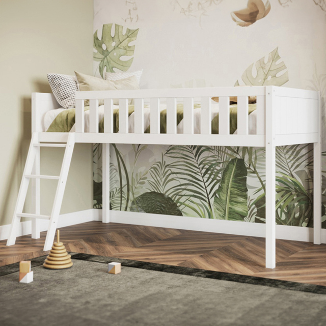 Flair Bea Shorty White Wooden Mid Sleeper Cabin Bed - Wilko - image 1