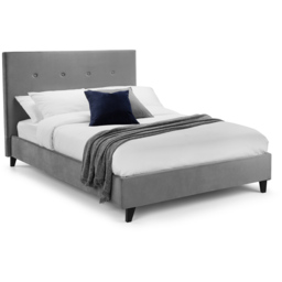Julian Bowen Shoreditch Double Slate Grey High Headboard Bed - Wilko - thumbnail 3
