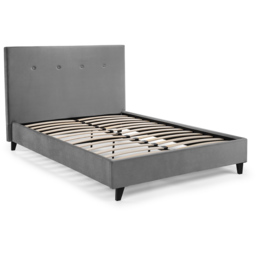 Julian Bowen Shoreditch Double Slate Grey High Headboard Bed - Wilko - thumbnail 4