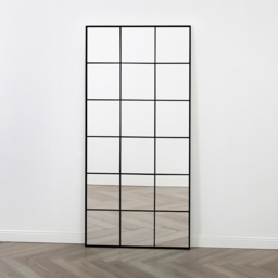 Aion Black Framed Window Mirror 180 x 90cm - Home Garden Direct - Wilko - thumbnail 3