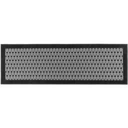 JVL Allure Black Rubber Backed Door Mat and Runner Set - Size: 75 x 50 x 5cm - Wilko - thumbnail 4