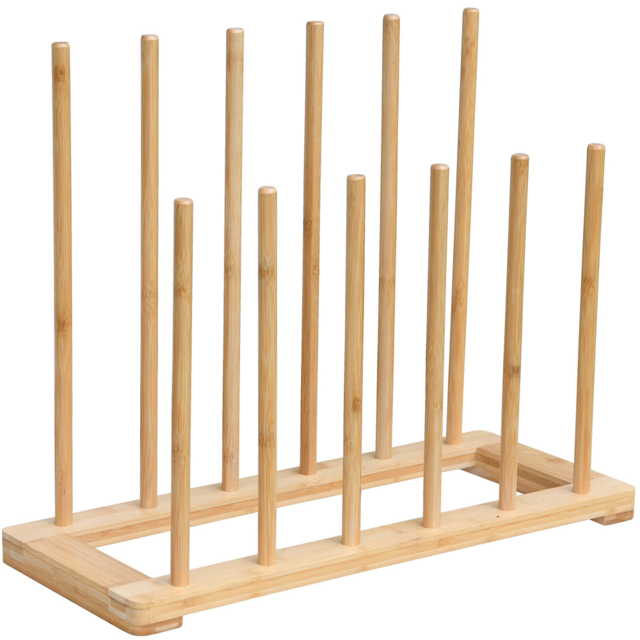 Garden Gear 6 Pair Bamboo Boot Stand - Size: 59 x 28 x 8cm - Brown - Wilko - image 1