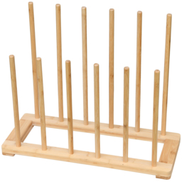 Garden Gear 6 Pair Bamboo Boot Stand - Size: 59 x 28 x 8cm - Brown - Wilko - thumbnail 4