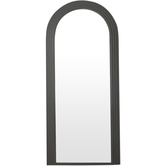 Evie Ridged Arch Lean To Mirror Charcoal - Wilko - image 1