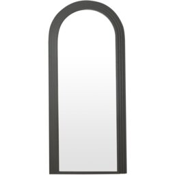 Evie Ridged Arch Lean To Mirror   Charcoal - Wilko - thumbnail 1