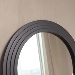 Evie Ridged Arch Lean To Mirror   Charcoal - Wilko - thumbnail 6