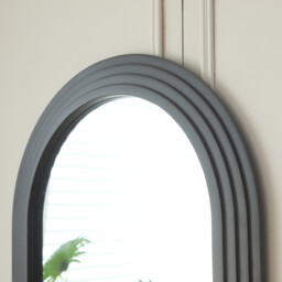 Evie Ridged Arch Lean To Mirror   Charcoal - Wilko - thumbnail 5