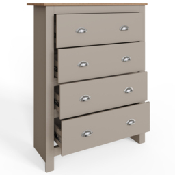 GFW Lancaster Grey 3 Piece Bedroom Furniture Set - Wilko - thumbnail 4