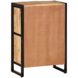 vidaXL 2 Drawer 16 Bottle Brown Freestanding Wine Cabinet - Size: 81 x 55 x 35cm - Wilko - thumbnail 4