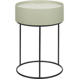 Pacific Lifestyle Hugo Sage Green Wood Veneer and Black Metal Storage Table - Wilko - thumbnail 3