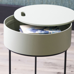 Pacific Lifestyle Hugo Sage Green Wood Veneer and Black Metal Storage Table - Wilko - thumbnail 4