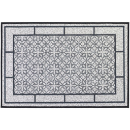 JVL Avanti Grey Rubber Backed Door Mat and Runner Set - Size: 75 x 50 x 5cm - Black - Wilko - thumbnail 5