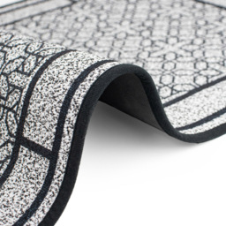 JVL Avanti Grey Rubber Backed Door Mat and Runner Set - Size: 75 x 50 x 5cm - Black - Wilko - thumbnail 7