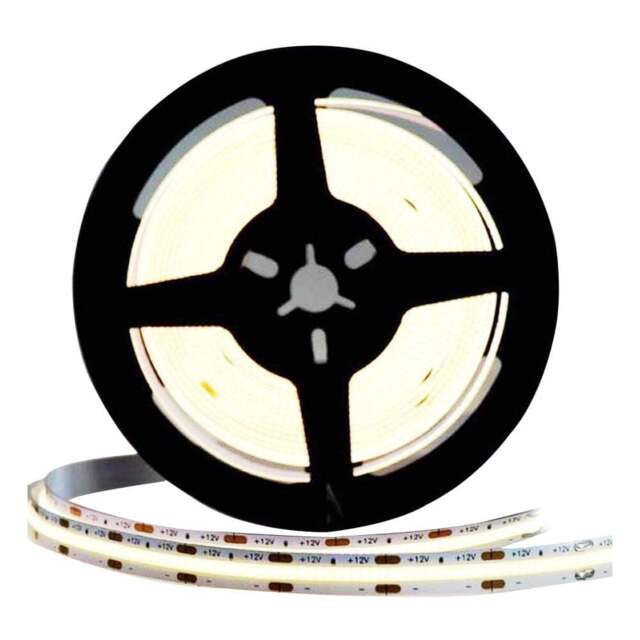 Ener-J 12V 6000K COB LED Strip Lights 5 meters - Size: 5m - White - Wilko - image 1