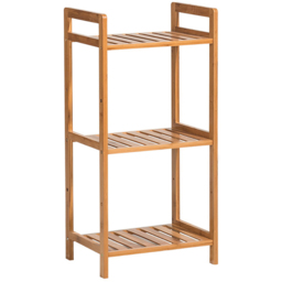 Living and Home 3 Shelf Natural Small Bookshelf - Brown - Wilko - thumbnail 2