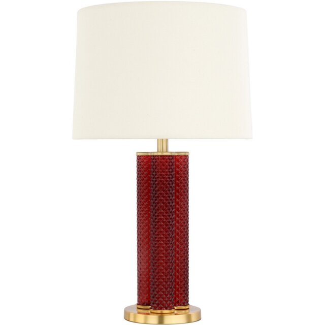 Kiara Glass Table Lamp Plum - Wilko - image 1