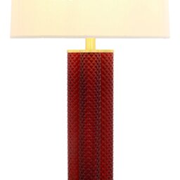 Kiara Glass Table Lamp Plum - Wilko - thumbnail 5
