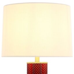 Kiara Glass Table Lamp Plum - Wilko - thumbnail 6