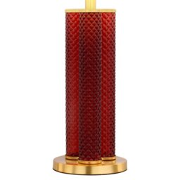 Kiara Glass Table Lamp Plum - Wilko - thumbnail 7