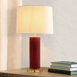 Kiara Glass Table Lamp Plum - Wilko - thumbnail 3