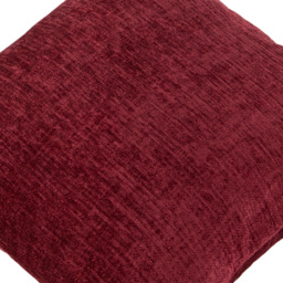 Kaikoo Maroon Chenille Cushion - Red - Wilko - thumbnail 4