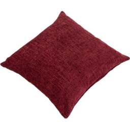Kaikoo Maroon Chenille Cushion - Red - Wilko - thumbnail 1
