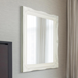 MirrorOutlet Hamilton White Shabby Chic Wall Mirror 76 x 66cm - Wilko - thumbnail 3