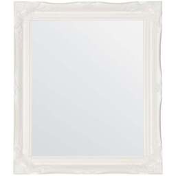 MirrorOutlet Hamilton White Shabby Chic Wall Mirror 76 x 66cm - Wilko