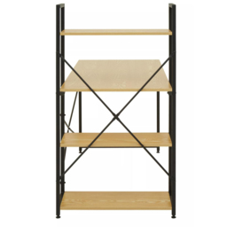 Premier Housewares Laxton Light Yellow Desk with Shelves - Size: 120 x 60 x 121cm - Multi - Interiors by Premier - Wilko - thumbnail 5