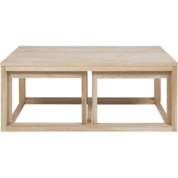 Florence Cornus Oak Nest of Tables Set of 3 - Brown - Furniture To Go - Wilko - thumbnail 4