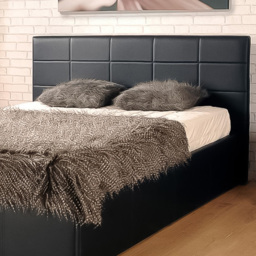 Brooklyn Single Black Faux Leather Ottoman Bed - Wilko - thumbnail 3
