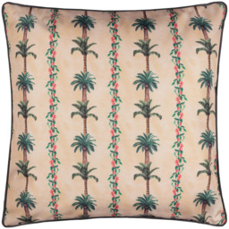 Wylder Monkey Palm Cream Stripe Reversible Cushion 45 x 45cm - Wilko