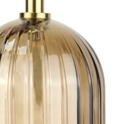 Malani Glass Table Lamp Brown - Wilko - thumbnail 5