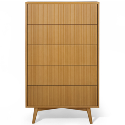 Teamson Home Tremolo 5 Drawer Natural Dresser - Wilko - thumbnail 4