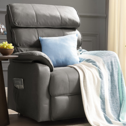 Home Detail Blair Dark Grey Electric Recliner Chair - Size: Single - Wilko