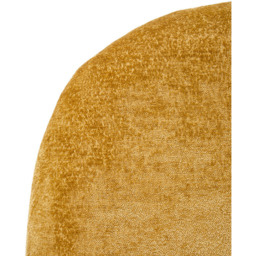 Living and Home Modern Yellow Chenille Upholstered Lounge Chair - Size: Single - Wilko - thumbnail 7