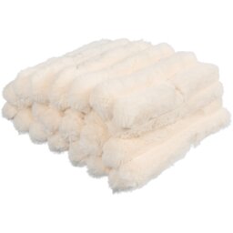 Divante Verbier Faux Fur Throw - Ivory - Wilko - thumbnail 4