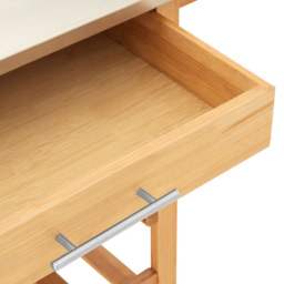 Premier Housewares Bamboo Kitchen Trolley with One Drawer - Size: 41 x 58 x 87cm - Brown - Wilko - thumbnail 7