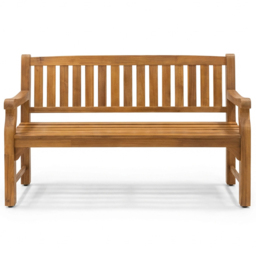 Royalcraft Sofia 2 Seater Acacia Wood Garden Bench - Natural - Wilko - thumbnail 3