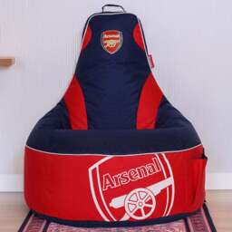 Kaikoo Arsenal Bean Bag Gaming Chair - Red - Wilko - thumbnail 1