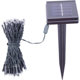 GardenKraft 100 Bulbs Warm White LED Solar String Light - Size: 21 x 8 x 10cm - Multi - Wilko - thumbnail 3