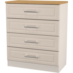 Crowndale Kent 4 Drawer Kashmir Ash and Modern Oak Chest of Drawers Ready Assembled - Kashmir Ash & Modern Oak - Wilko - thumbnail 5
