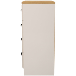 Crowndale Kent 4 Drawer Kashmir Ash and Modern Oak Chest of Drawers Ready Assembled - Kashmir Ash & Modern Oak - Wilko - thumbnail 4