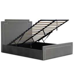 Amelia Double Grey Ottoman Bed - Wilko - thumbnail 2
