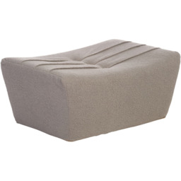 Desser Furniture Shadow Grey Boucle Fabric Cosy Pouffe Footstool - Size: 39.0 cm x 83.0 cm x 65.0 cmcm - Wilko - thumbnail 3