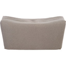 Desser Furniture Shadow Grey Boucle Fabric Cosy Pouffe Footstool - Size: 39.0 cm x 83.0 cm x 65.0 cmcm - Wilko - thumbnail 4