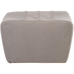 Desser Furniture Shadow Grey Boucle Fabric Cosy Pouffe Footstool - Size: 39.0 cm x 83.0 cm x 65.0 cmcm - Wilko - thumbnail 5