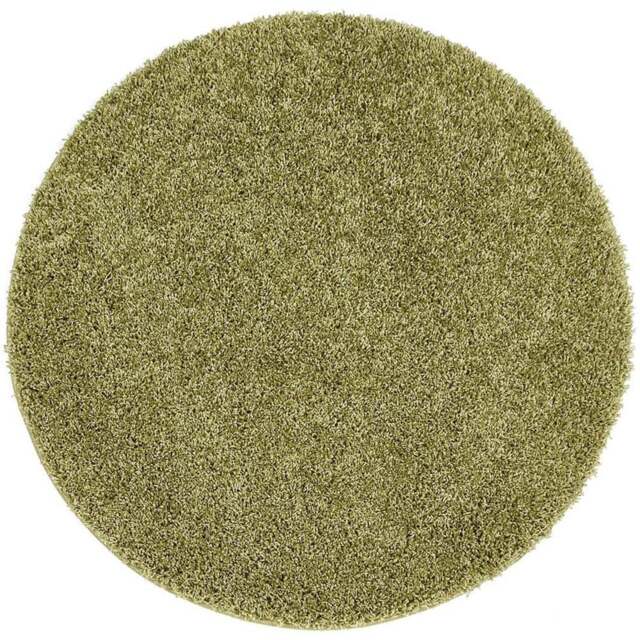 My Rug Olive Round Rug 100cm - Size: 100 x 100 x 2cm - Green - Wilko - image 1