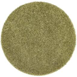 My Rug Olive Round Rug 100cm - Size: 100 x 100 x 2cm - Green - Wilko - thumbnail 1