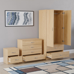 Vida Designs Riano Pine 3 Piece Bedroom Furniture Set - Wilko - thumbnail 5
